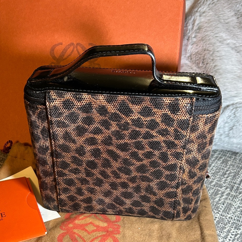 348. Loewe Animal Print cosmetic Bag with COA - Picture 3 of 13